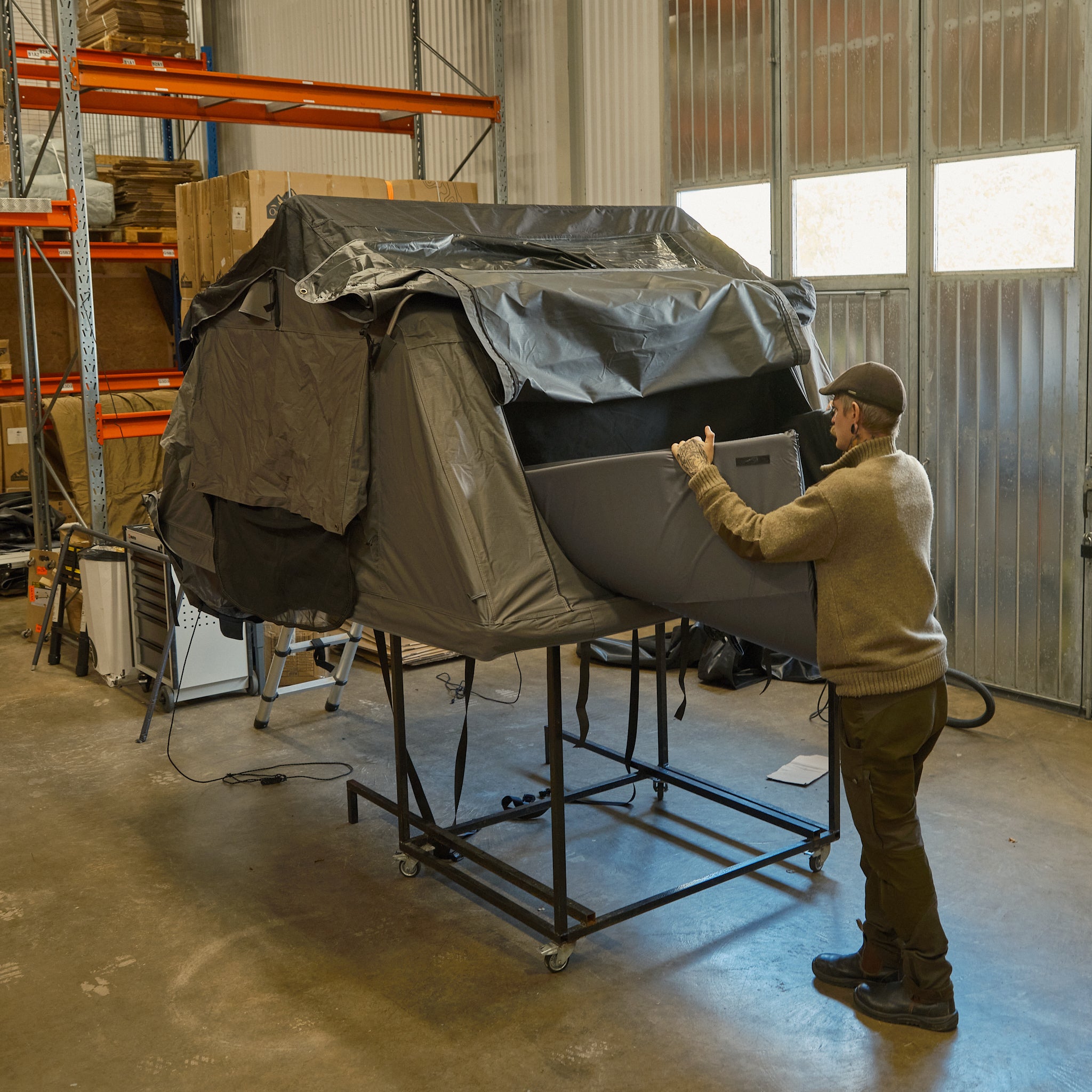 Roof tent storage - (winter)