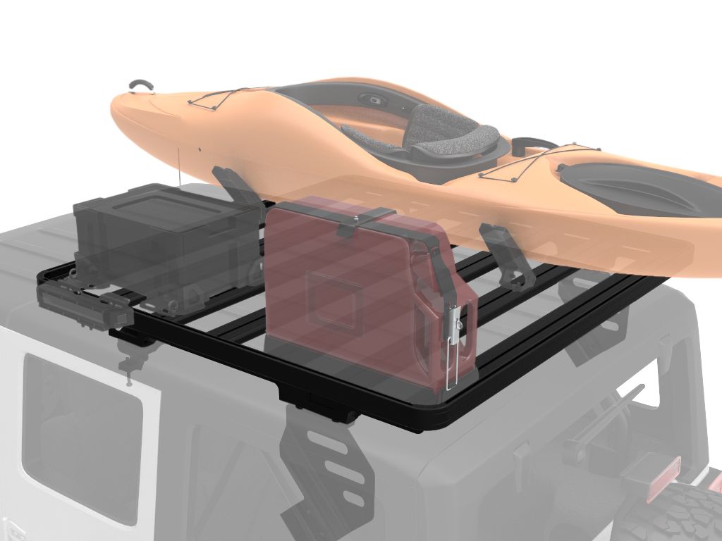 JEEP WRANGLER JKU 4 DOOR (2007-2018) EXTREME 1/2 ROOF RACK KIT - BY FRONT RUNNER
