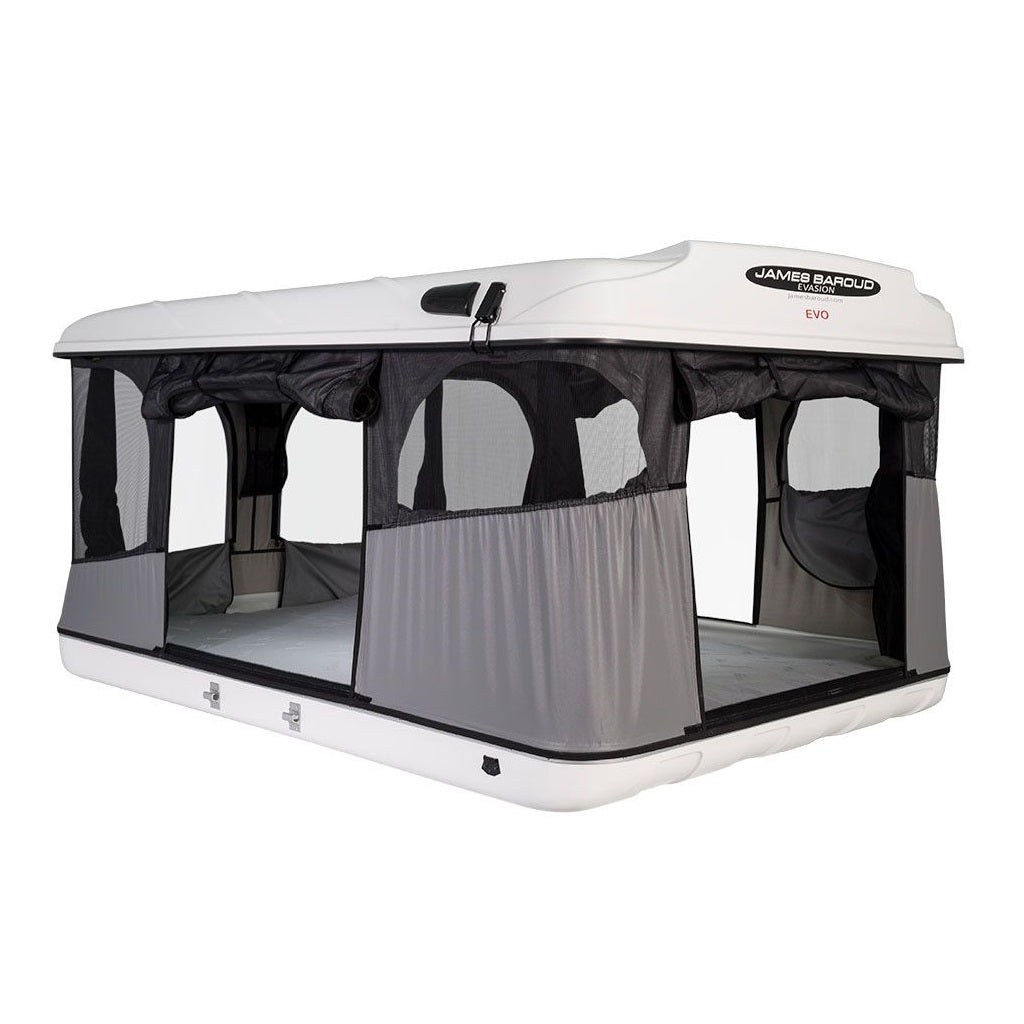 james baroud dachzelt JAMES BAROUD EVASION XL ROOFTOP TENT / WHITE – OutdoorDays